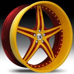 Asanti Wheel 144 2-Tone Yellow and Red
