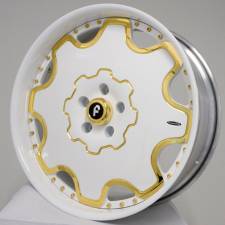 Fiore White With 24K Gold Trim & Bolts