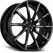 Lexani Forged LZ-101 Black with Grey Accent