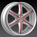 DCenti DW 708B Chrome Wheels with Inserts