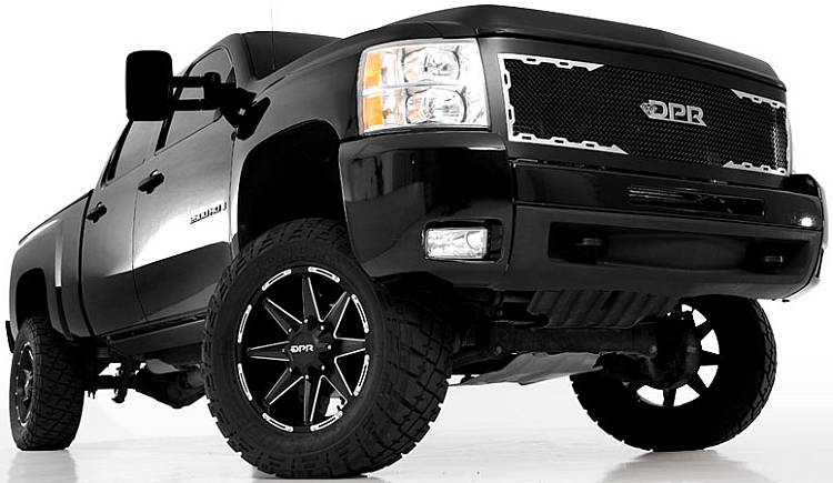 Chevy 2500HD riding on DPR Stealth Offroad Wheels