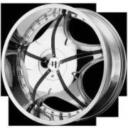 Helo Wheels HE846 Chrome with Black Accents