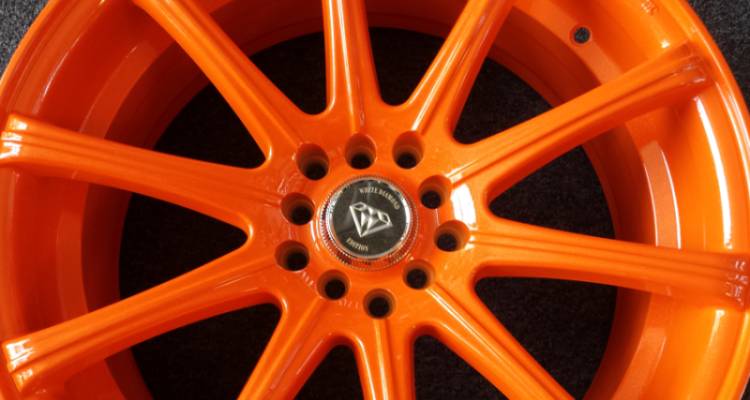 White Diamond WD-3195 Orange Custom Wheels